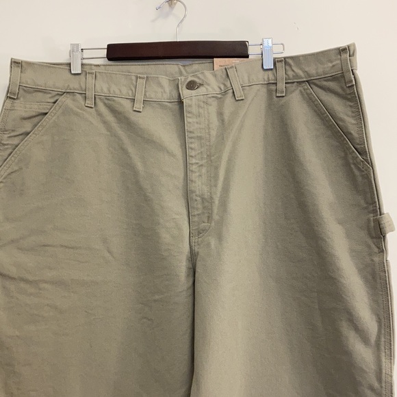 New Carhartt Washed Duck Work Dungarees Desert Size 44 x 34 - Picture 2 of 8